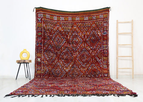 Amadsu Vintage Moroccan Rug  6'3" x11'6"