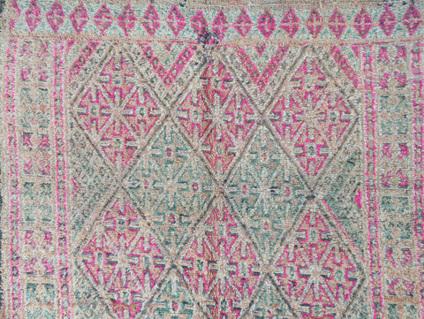 Yazal Vintage Moroccan Rug  6'4" x11'3"