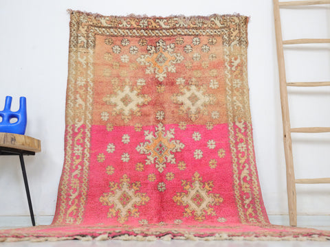 Tafoukt Vintage Moroccan Rug  3'8" x 7'4"