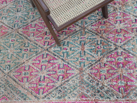 Yazal Vintage Moroccan Rug  6'4" x11'3"