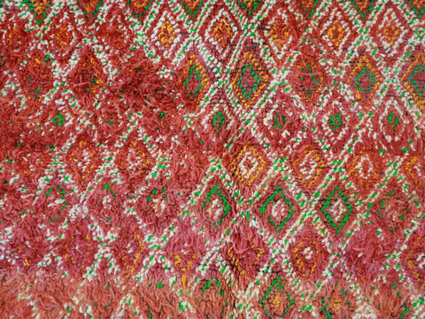 Amhaws Vintage Moroccan Rug  6'4" x8'3"