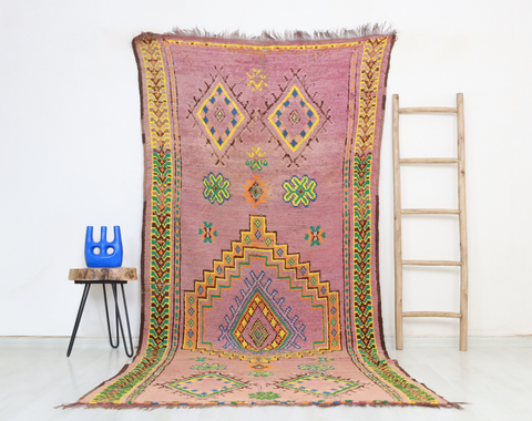 Tililla Vintage Moroccan Rug  4'6" x10'3"