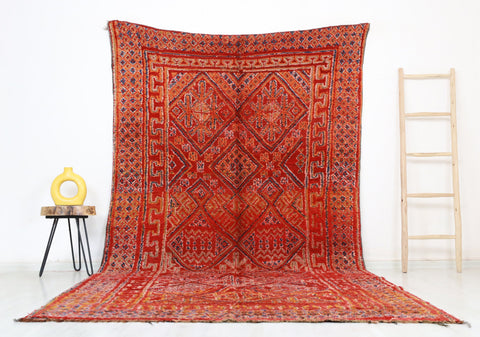 Amezza Vintage Moroccan Rug  6'4" x11'6"