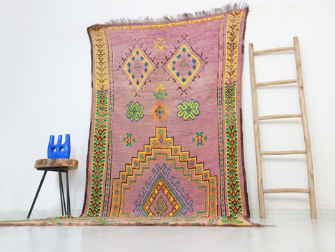 Tililla Vintage Moroccan Rug  4'6" x10'3"