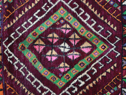 Asbaku Vintage Moroccan Rug  6'8" x11'5"