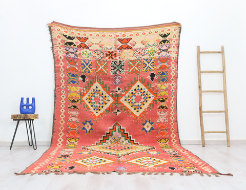 Yerfan Vintage Moroccan Rug 6'1" x10'5"