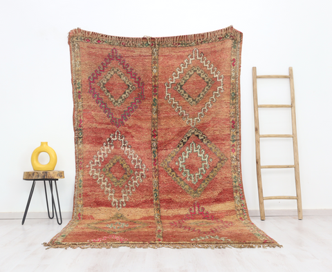 Adirbal Vintage Moroccan Rug 5'4" x9'2"