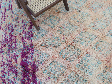 Amnay Vintage Moroccan Rug 6'8" x8'5"