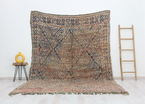 Tifawt Vintage Moroccan Rug 7'2" x10'2"