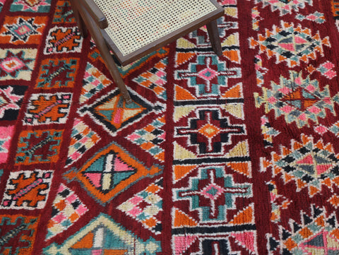 Awragh Vintage Moroccan Rug 6'3" x10'2"