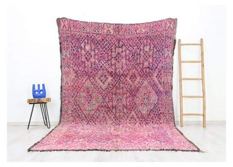 Tawriqt Vintage Moroccan Rug 6'4" x 10'1"