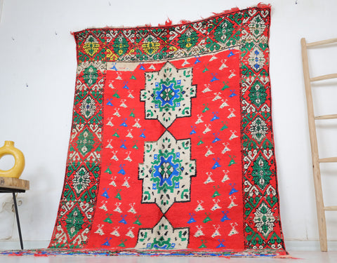 Anqa Vintage Moroccan Rug  5'2" x 8'2"
