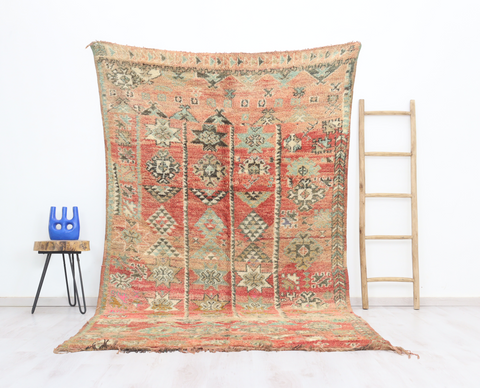 Tazrirt Vintage Moroccan Rug 5'6" x9'6"