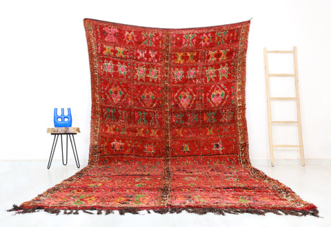 Anwal Vintage Moroccan Rug 6'4" x12'8"