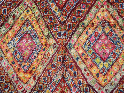 Amerqran Vintage Moroccan Rug  5'2" x11'0"