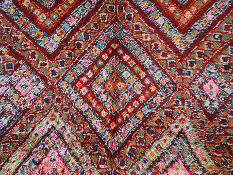 Amerqran Vintage Moroccan Rug  5'2" x11'0"