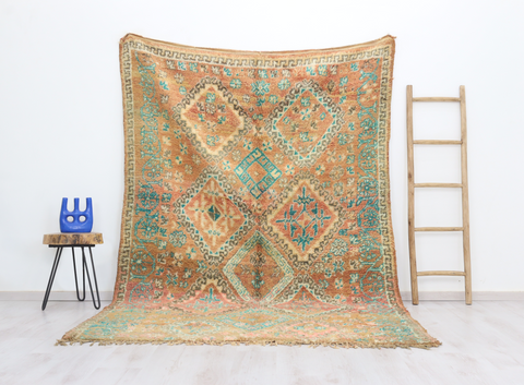 Taslit Vintage Moroccan Rug 6'2" x9'3"