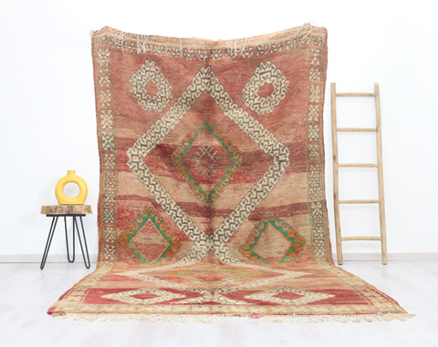 Iligh Vintage Moroccan Rug 5'9" x10'8"