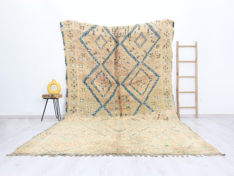 Hizal Vintage Moroccan Rug 6'6" x12'1"