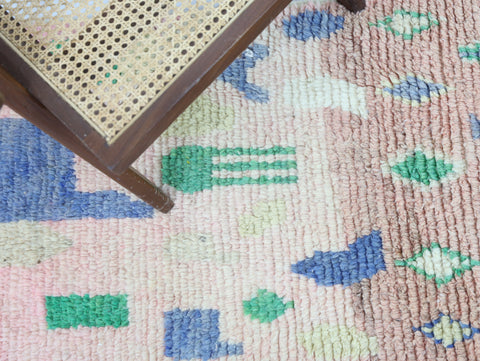 Tamenzut Moroccan Rug 2'4" x 10'2"
