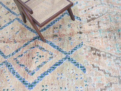 Hizal Vintage Moroccan Rug 6'6" x12'1"