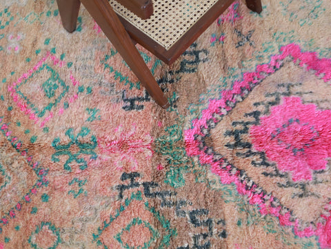 Issilt  Vintage Moroccan Rug  5'1" x9'6"