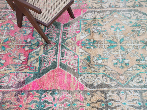 Ider Vintage Moroccan Rug 6'8" x 11'2"
