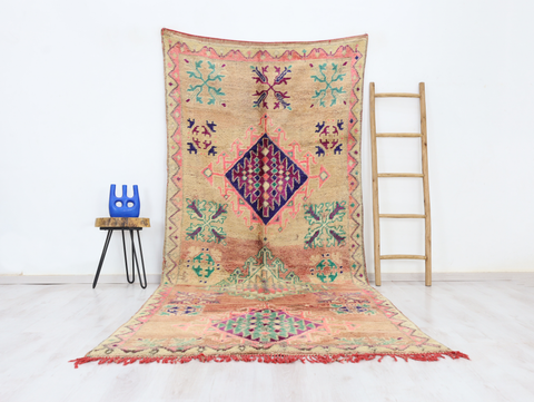 Asafu Vintage Moroccan Rug 4'9" x 11'5"