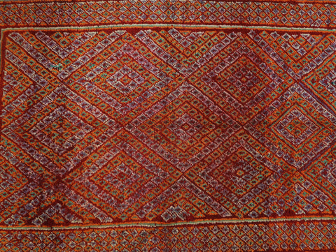 Isemkan Vintage Moroccan Rug  6'5" x9'6"