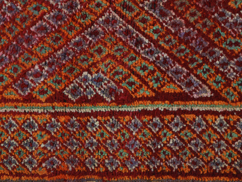 Isemkan Vintage Moroccan Rug  6'5" x9'6"