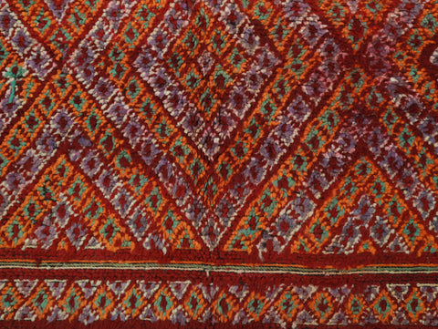 Isemkan Vintage Moroccan Rug  6'5" x9'6"