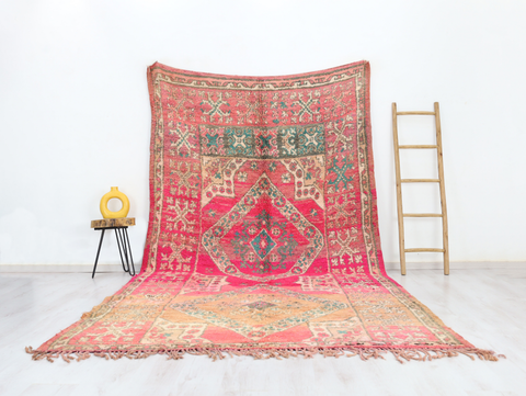 Azim Vintage Moroccan Rug 6'6" x 12'5"
