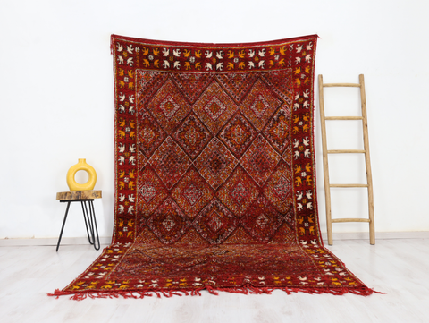 Asalaw Vintage Moroccan Rug 5'8" x 9'8"