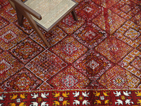 Asalaw Vintage Moroccan Rug 5'8" x 9'8"