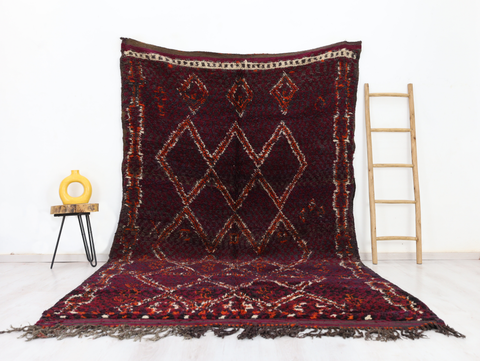 Afalkay Vintage Moroccan Rug 6'6" x 11'4"