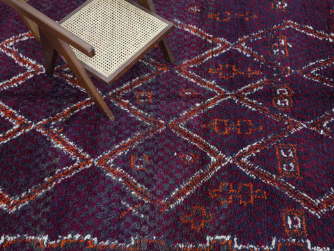 Afalkay Vintage Moroccan Rug 6'6" x 11'4"