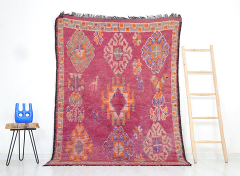 Erwan Vintage Moroccan Rug  5'4" x 7'1"