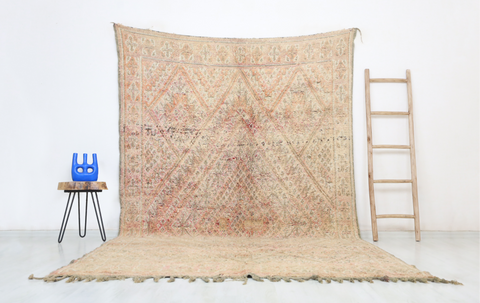 Asayl Vintage Moroccan Rug  6'7" x11'1"