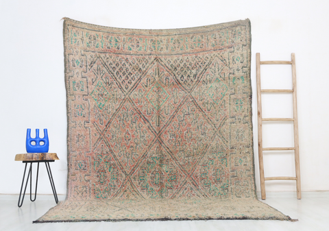 Ider Vintage Moroccan Rug  6'3" x9'2"
