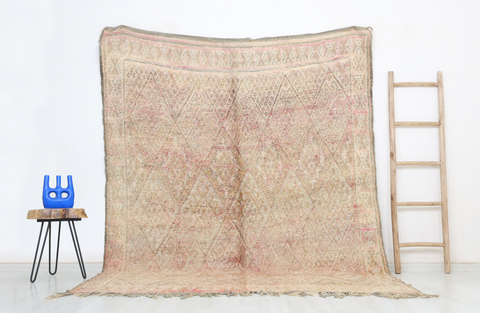 Yennan Vintage Moroccan Rug  6'8" x8'4"