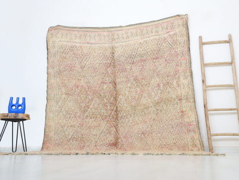Yennan Vintage Moroccan Rug  6'8" x8'4"