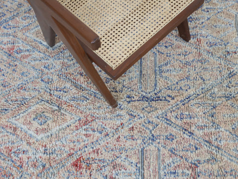 Asinagh Vintage Moroccan Rug  6'7" x8'8"