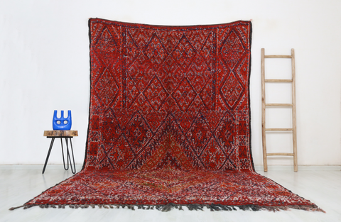 Noham Vintage Moroccan Rug  6'8" x11'5"