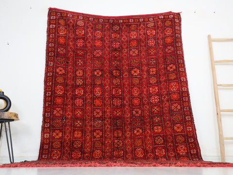 Tasentit Vintage Moroccan Rug  5'6" x 8'5"