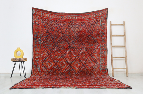 Yezza Vintage Moroccan Rug  6'8" x10'5"