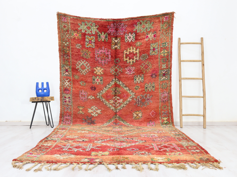 Tizerzirt Vintage Moroccan Rug 5'9" x 12'1"