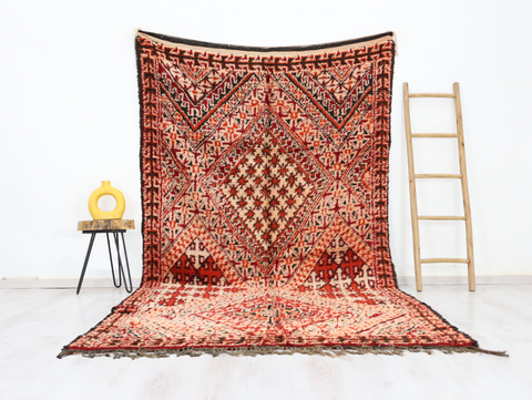 Tawzalt Vintage Moroccan Rug 5'9" x 10'6"
