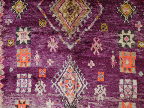 Hettu Vintage Moroccan Rug  7'3" x 12'1"