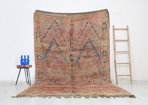 Ighodan Vintage Moroccan Rug  6'4" x10'5"