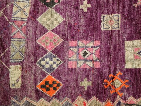 Hettu Vintage Moroccan Rug  7'3" x 12'1"